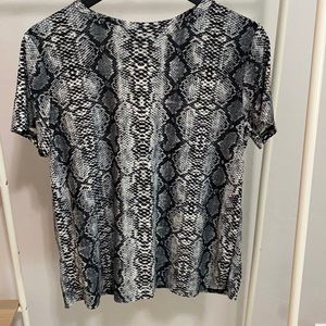 Snake skin print shirt